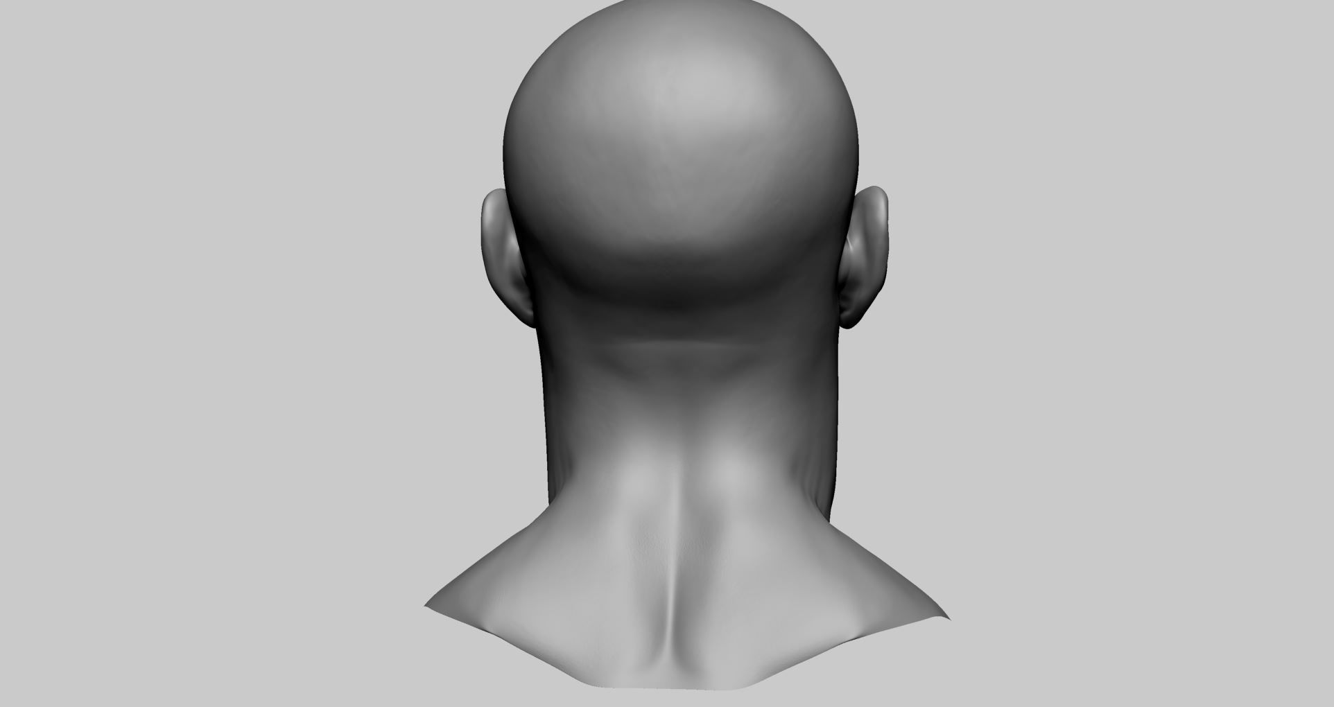 Stylized Male Head E 3D model_3