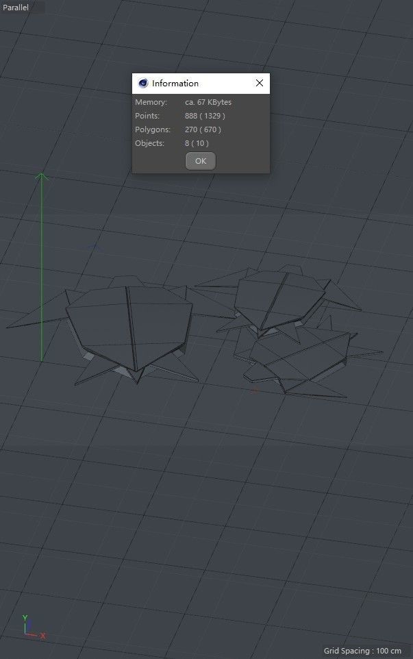 turtle origami origami animal lowpoly 3D model_4