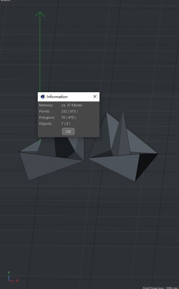 boat origami origami boat lowpoly 3D model_4