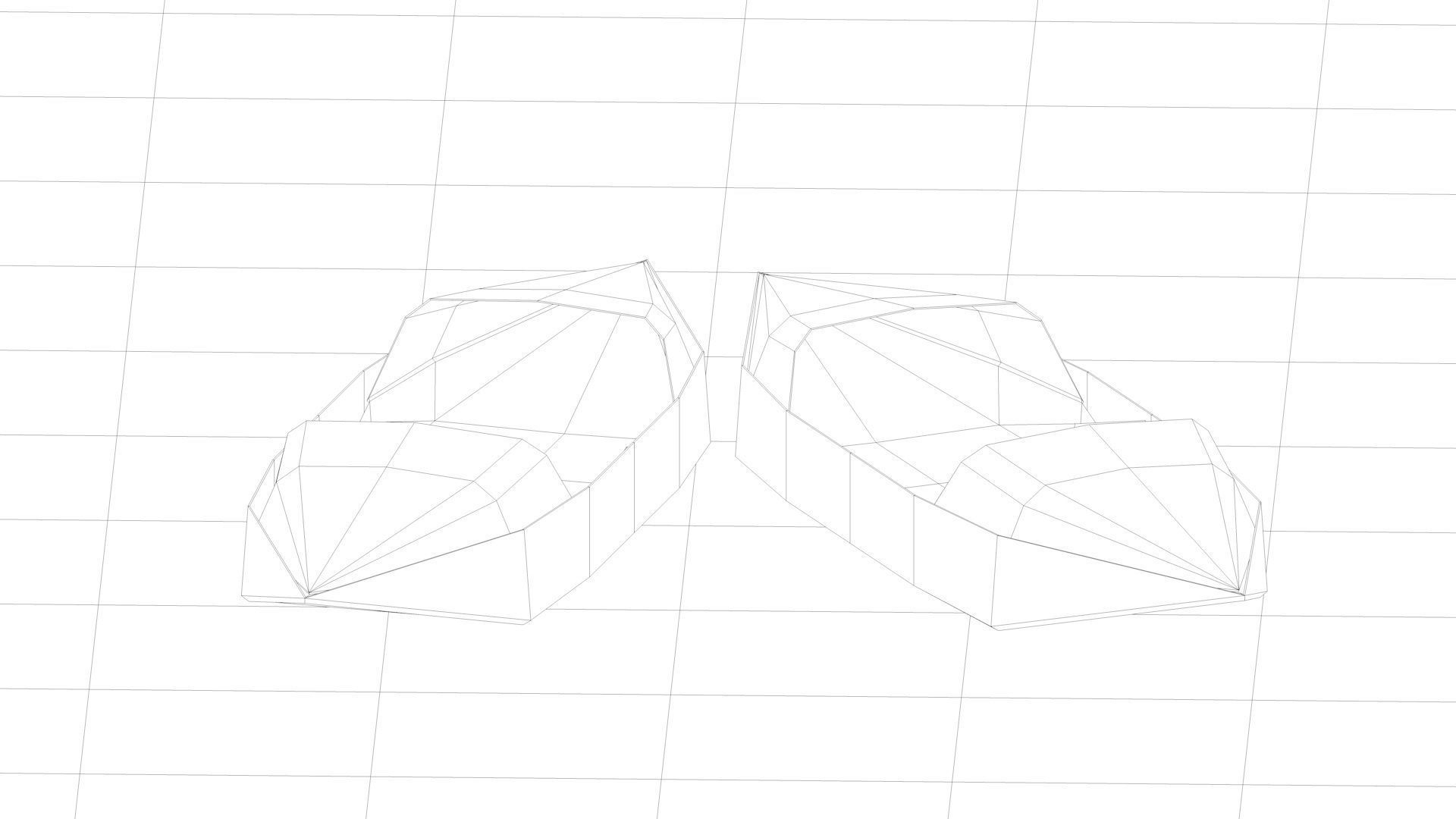 boat origami origami boat lowpoly 3D model_3