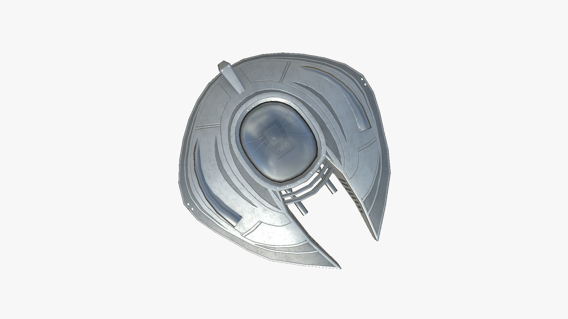 3D model Alien Spaceship UFO D01 Steel - Sci Fi Spacecraft Design VR ...