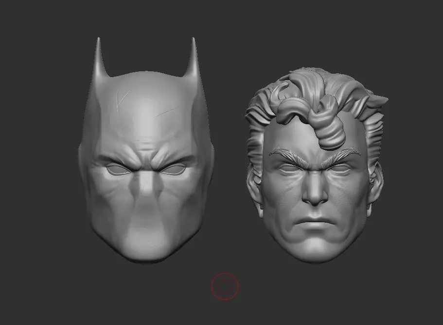 Knightfall Batman Azrael - Headsculpt for Action Figures 3D print model_0