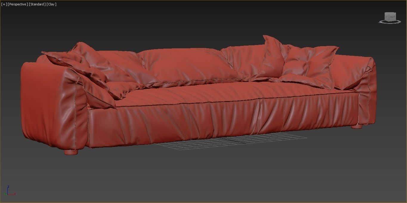 Baxter Casablanca Sofa 3D model_6