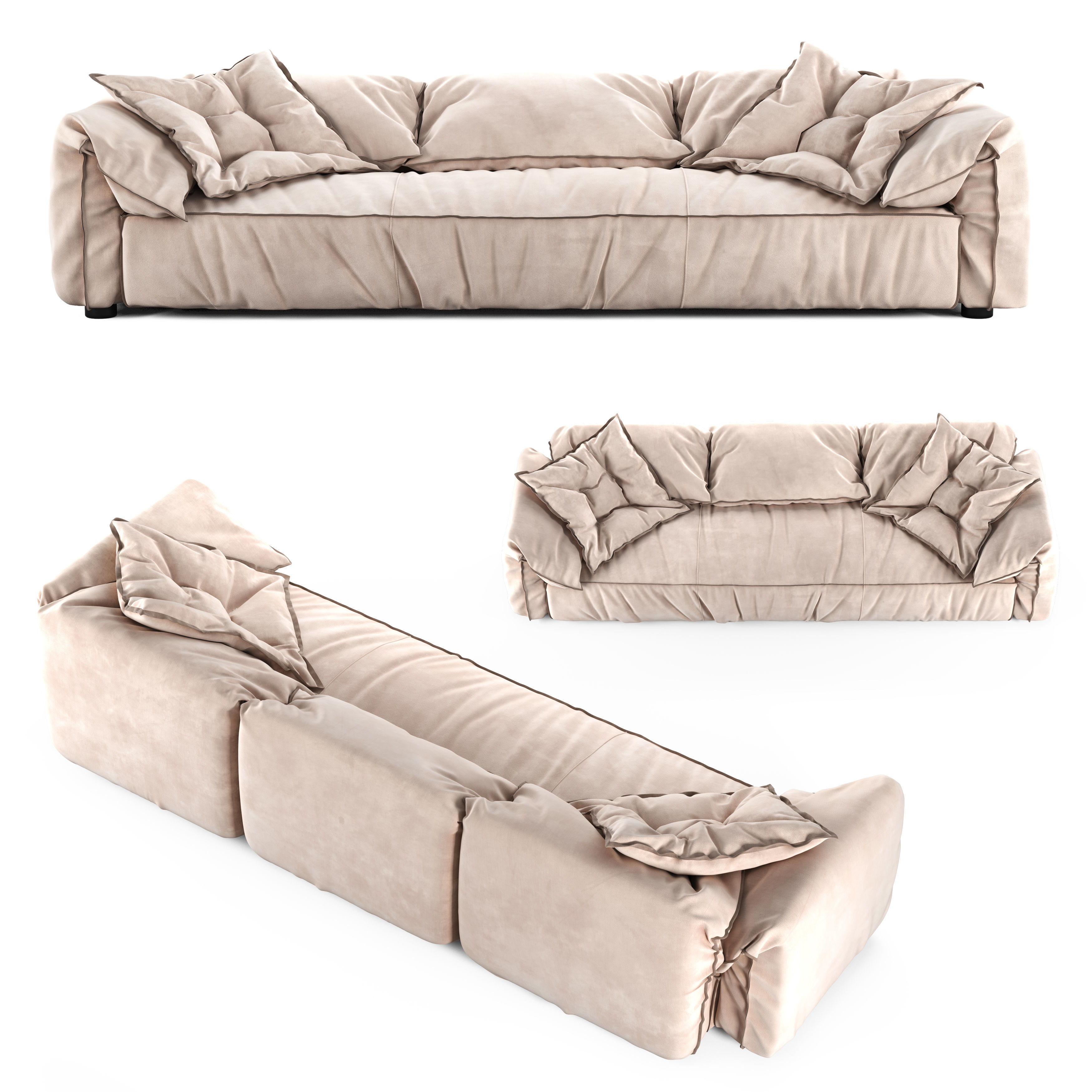 Baxter Casablanca Sofa 3D model_2