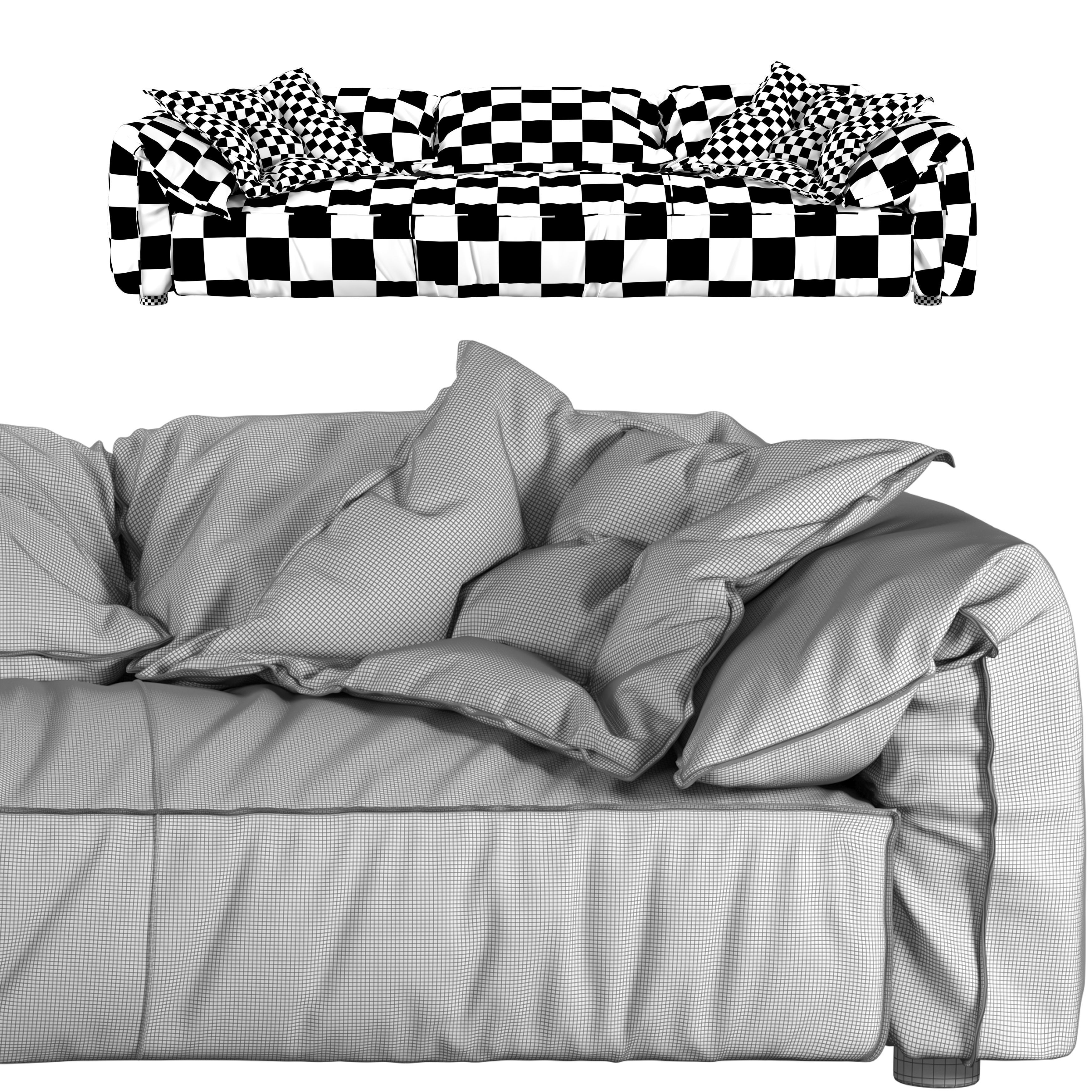 Baxter Casablanca Sofa 3D model_5