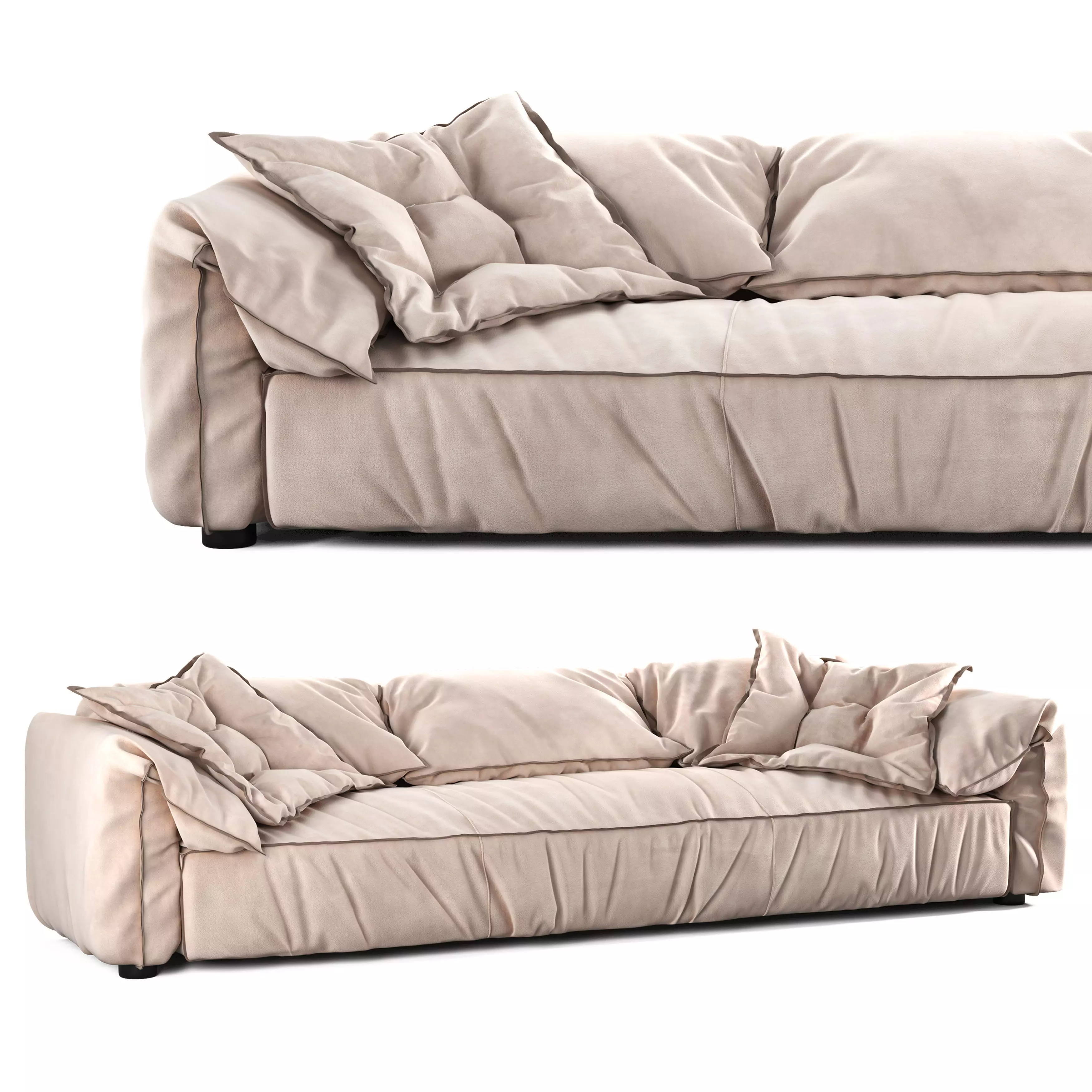 Baxter Casablanca Sofa 3D model_0