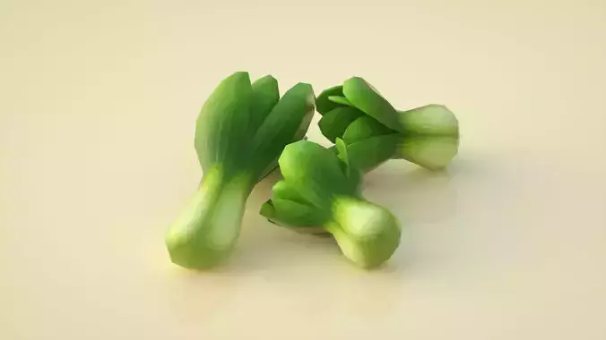 green vegetables Shanghai green small green vegetables 3D model
