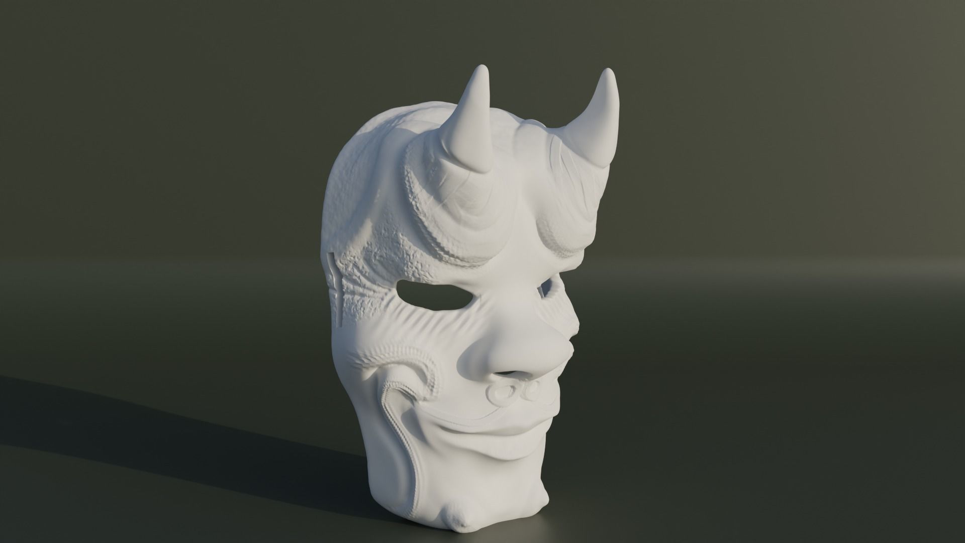 Devil Cosplay Mask Demon Face Mask  3D print model_2