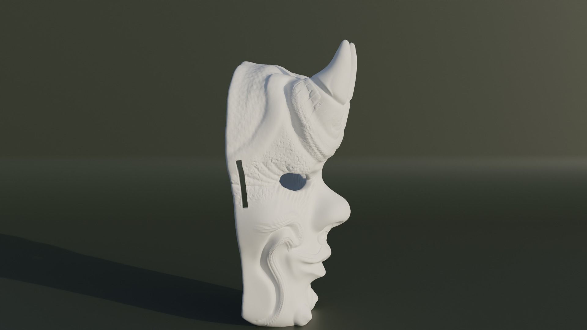 Devil Cosplay Mask Demon Face Mask  3D print model_5