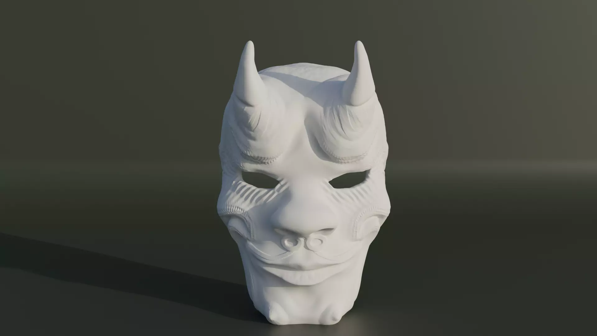 Devil Cosplay Mask Demon Face Mask  3D print model_0