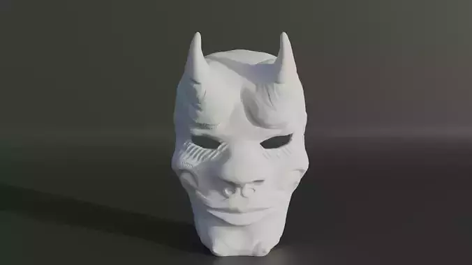 Devil Cosplay Mask Demon Face Mask  3D print model