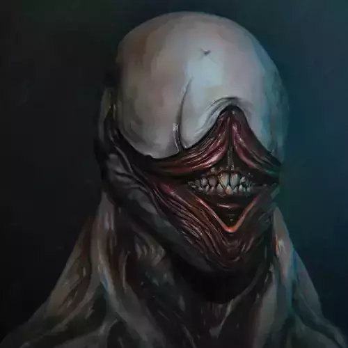 Nightmare alien head