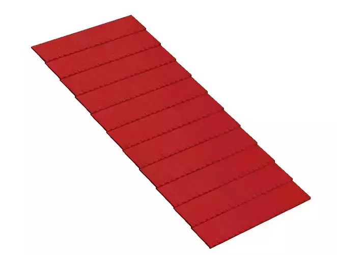 Roof panel for model scenery