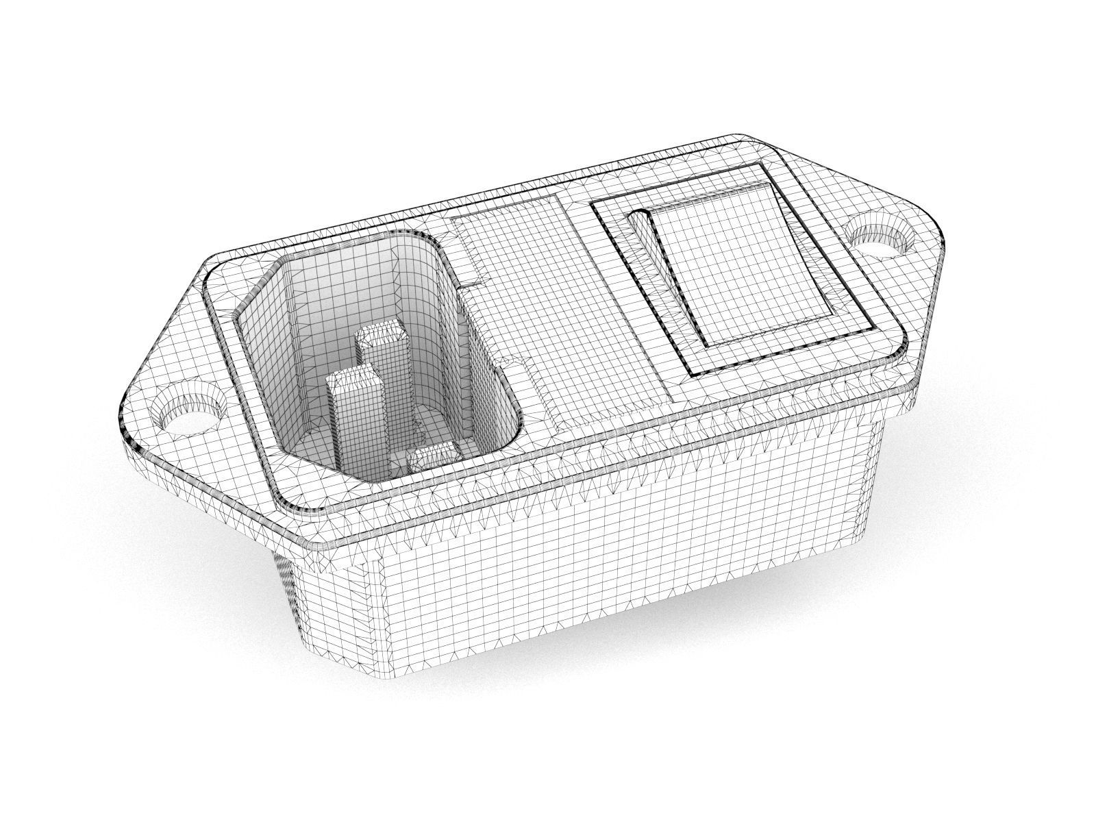 Power socket 3D model_1