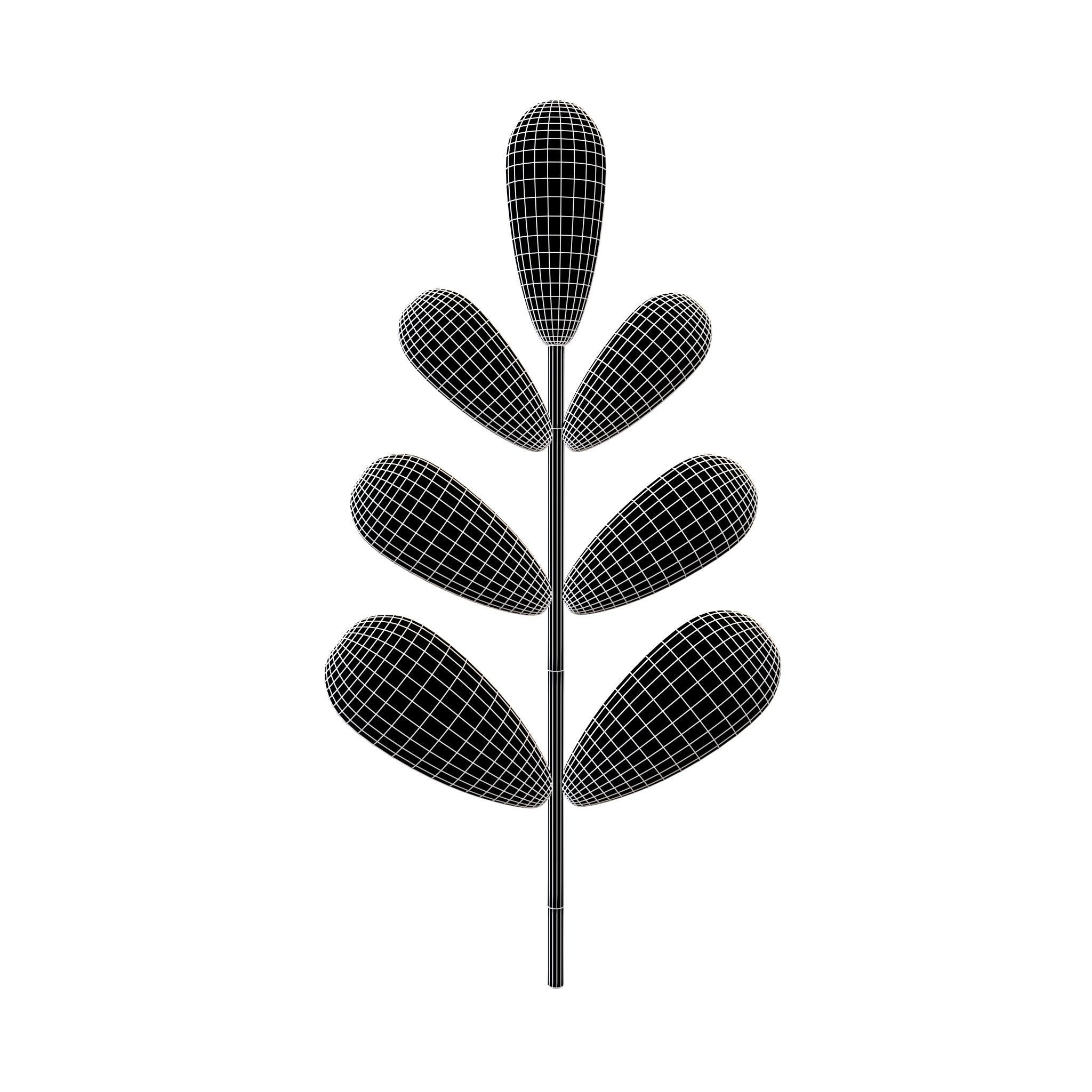 Cartoon Plant v1 002 Low-poly 3D model_5