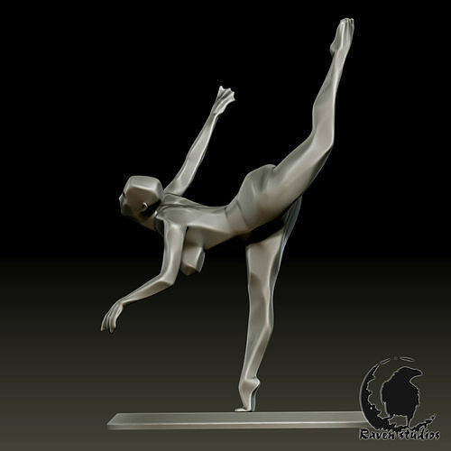 V7 CLAY DANCER     STATUE ORNAMENT 3D print model