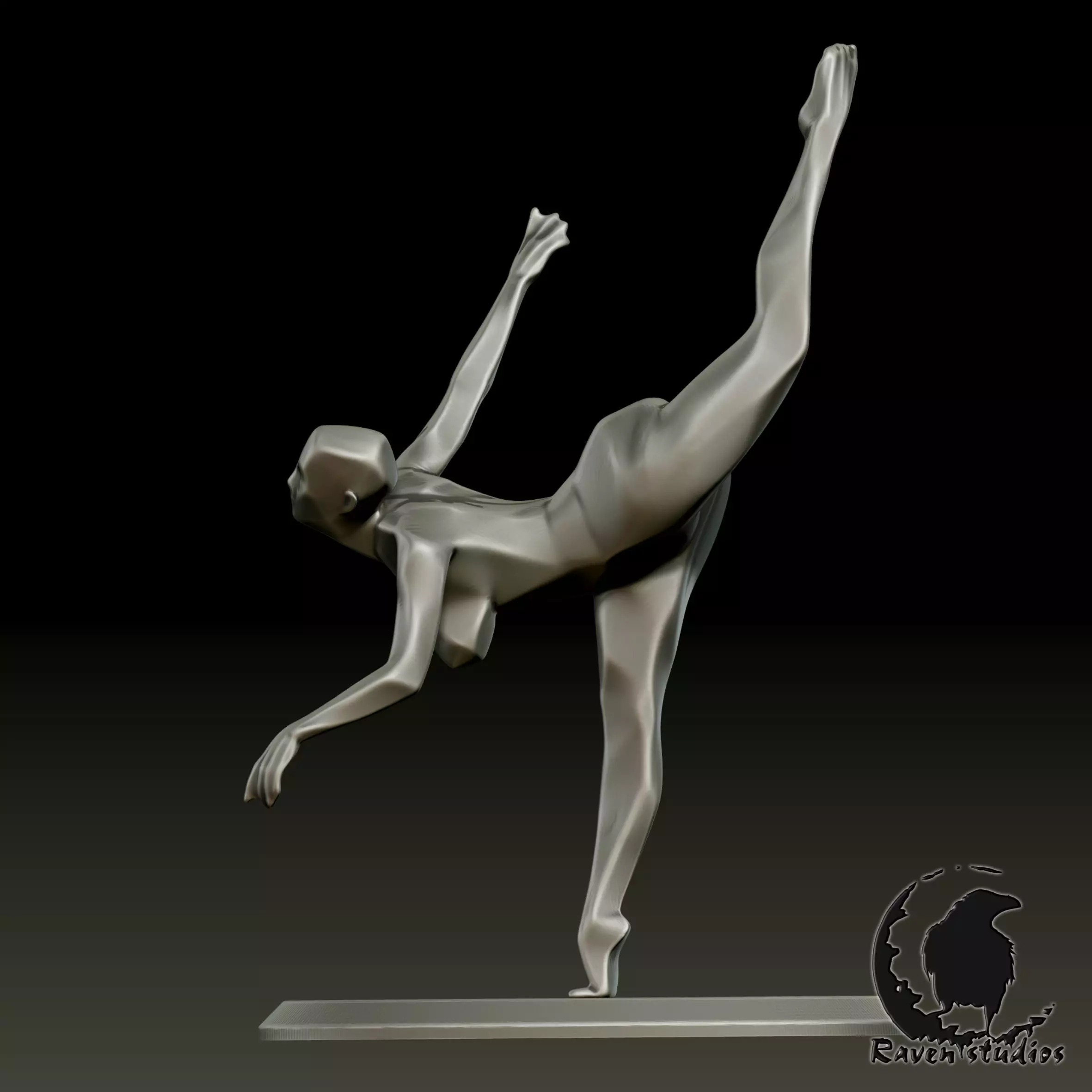 V7 CLAY DANCER STATUE ORNAMENT 3D print model