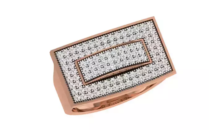 Gents Groom Mens Diamond Band Ring 3dm stl render details