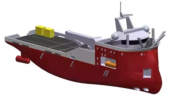X-bow toy ship 3D print model