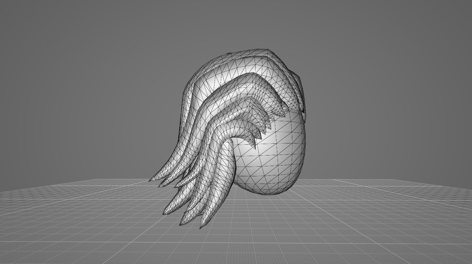 FreeHairstyle11 Free low-poly 3D model_12