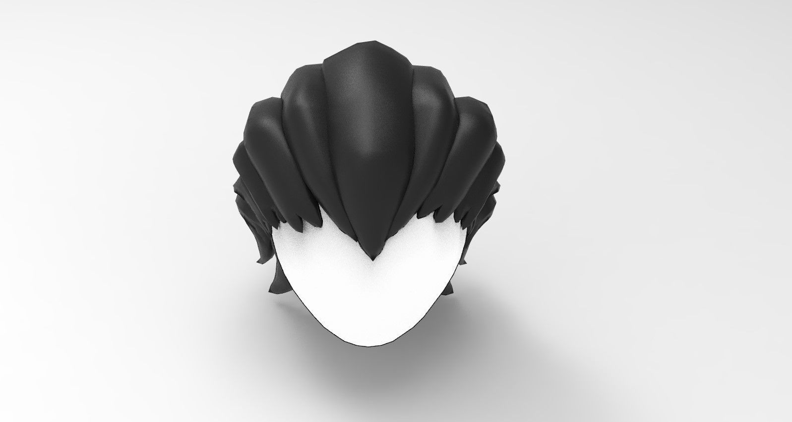 FreeHairstyle11 Free low-poly 3D model_13