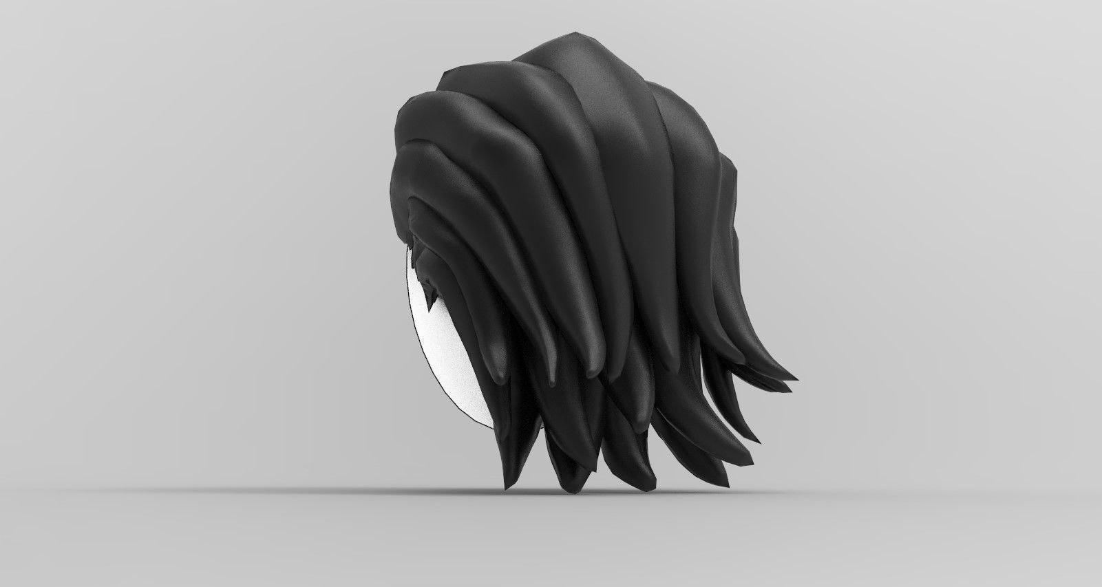 FreeHairstyle11 Free low-poly 3D model_17