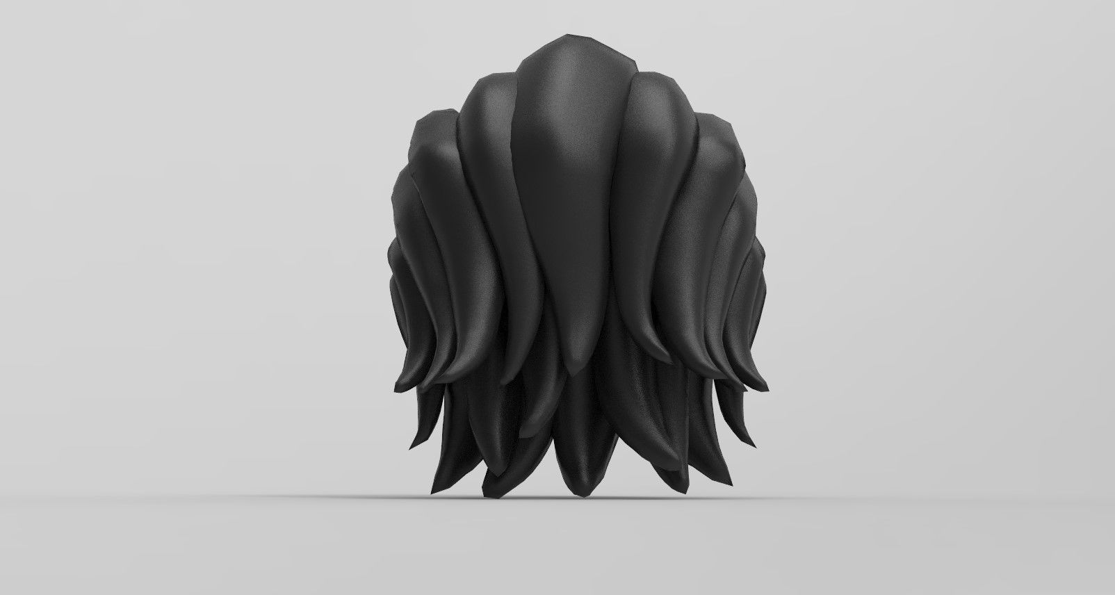 FreeHairstyle11 Free low-poly 3D model_19