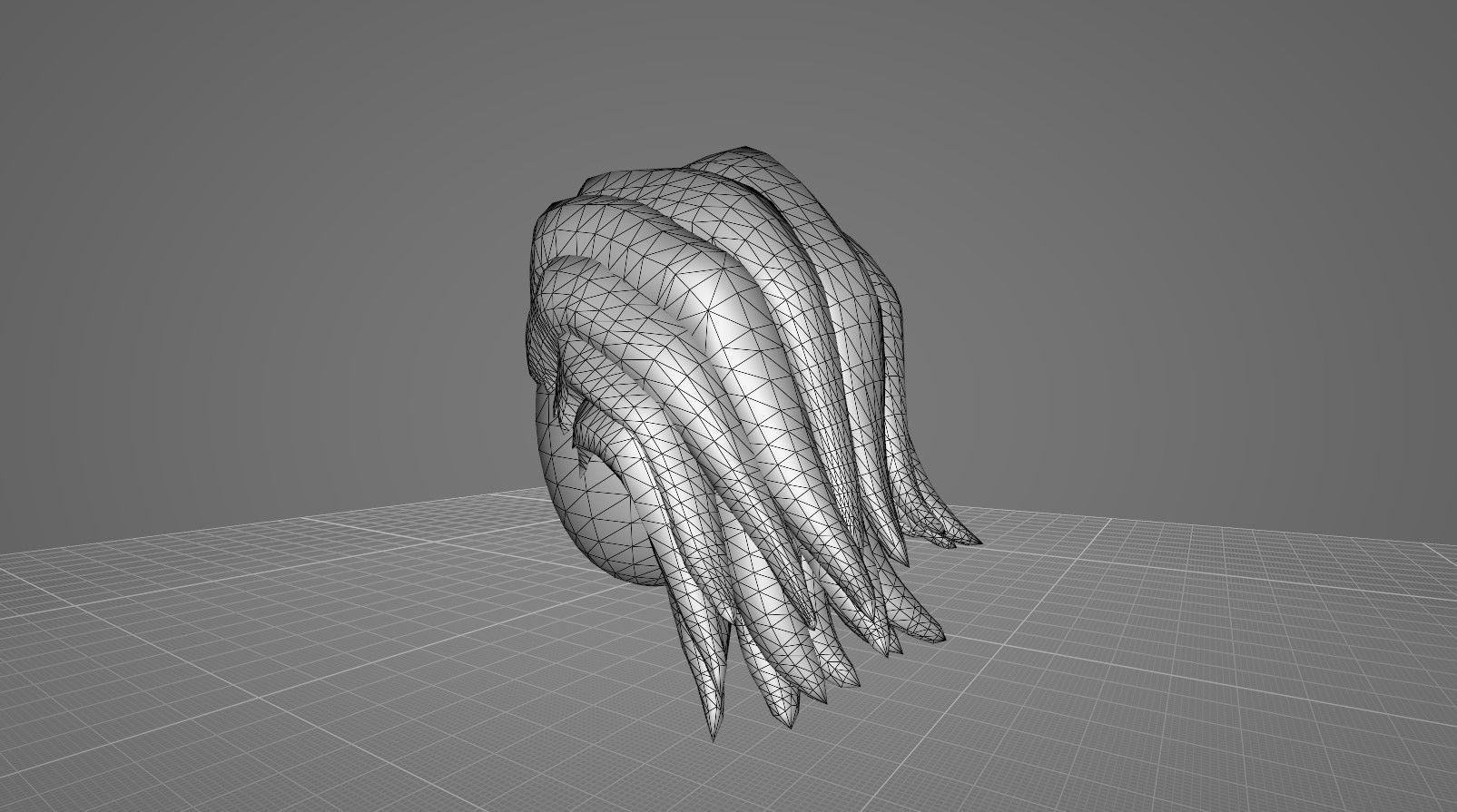 FreeHairstyle11 Free low-poly 3D model_18