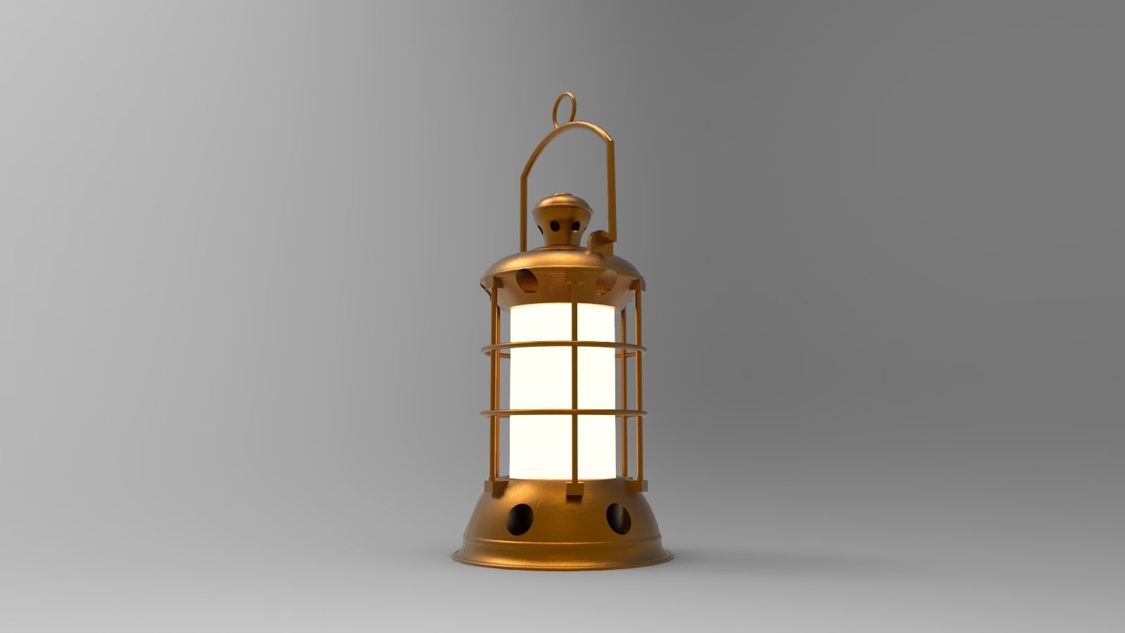 lantern B brass 3D model_5