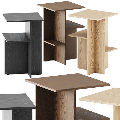 Atik Bedside Table by noo ma 3D model