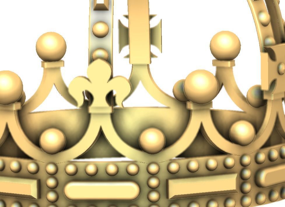Queen Elisabeth I Crown 3D print model_1