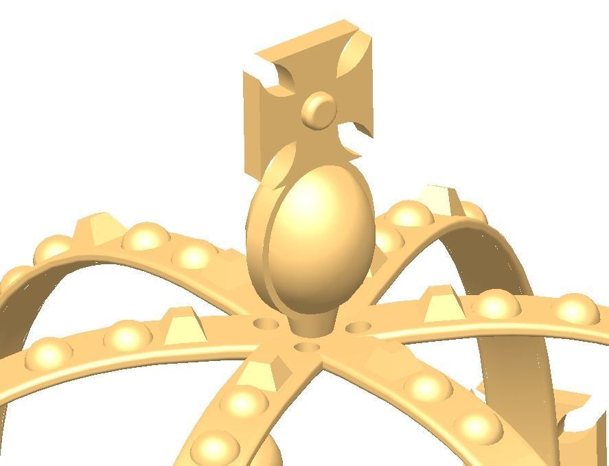 Queen Elisabeth I Crown 3D print model_3