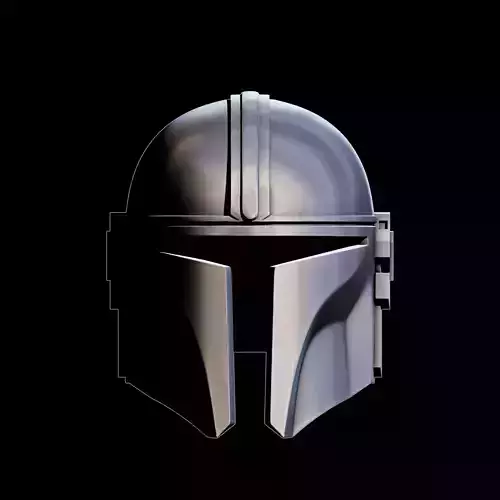 Star Wars The Mandalorian Helmet Printable STL