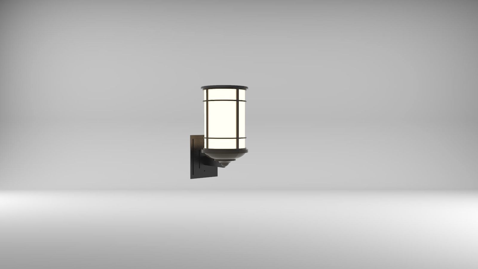 lantern C wall sconce with light 3D model_5
