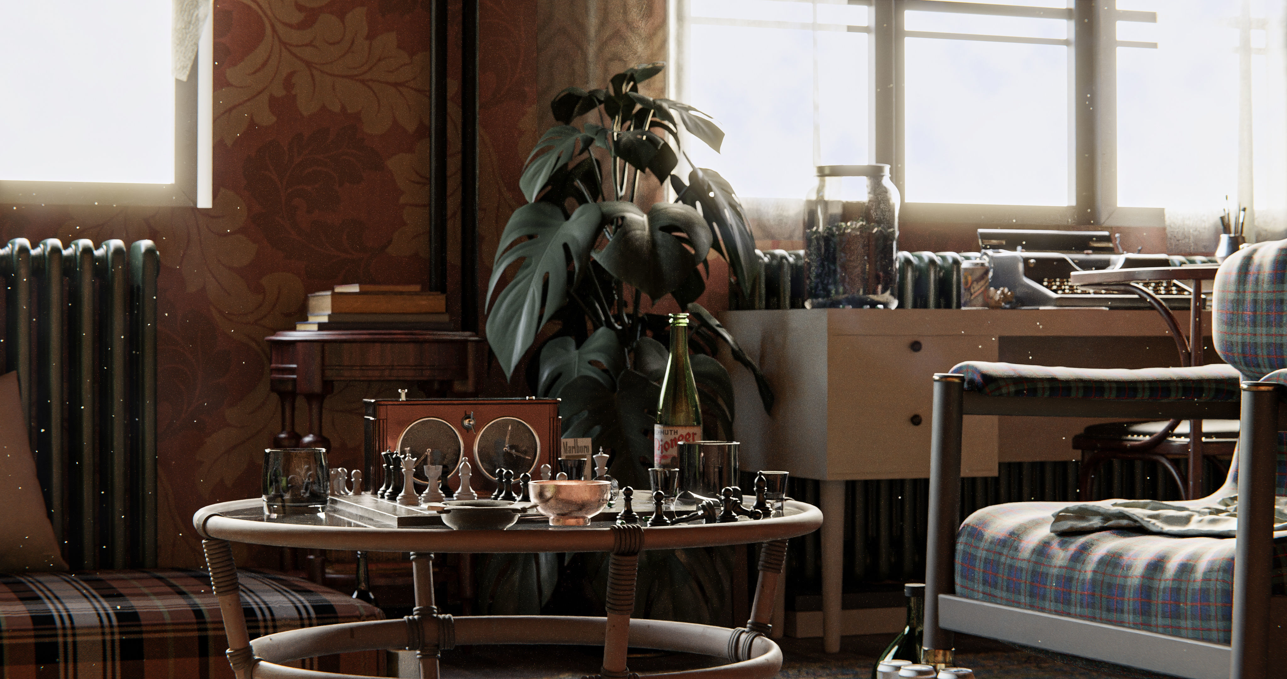 Queens Gambit - Social Scene 3D model_11