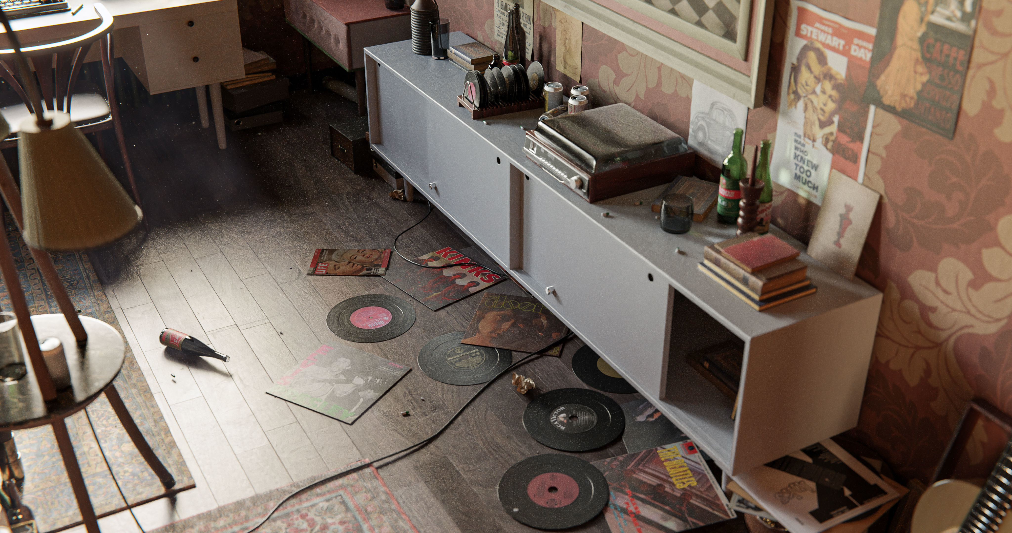 Queens Gambit - Social Scene 3D model_5