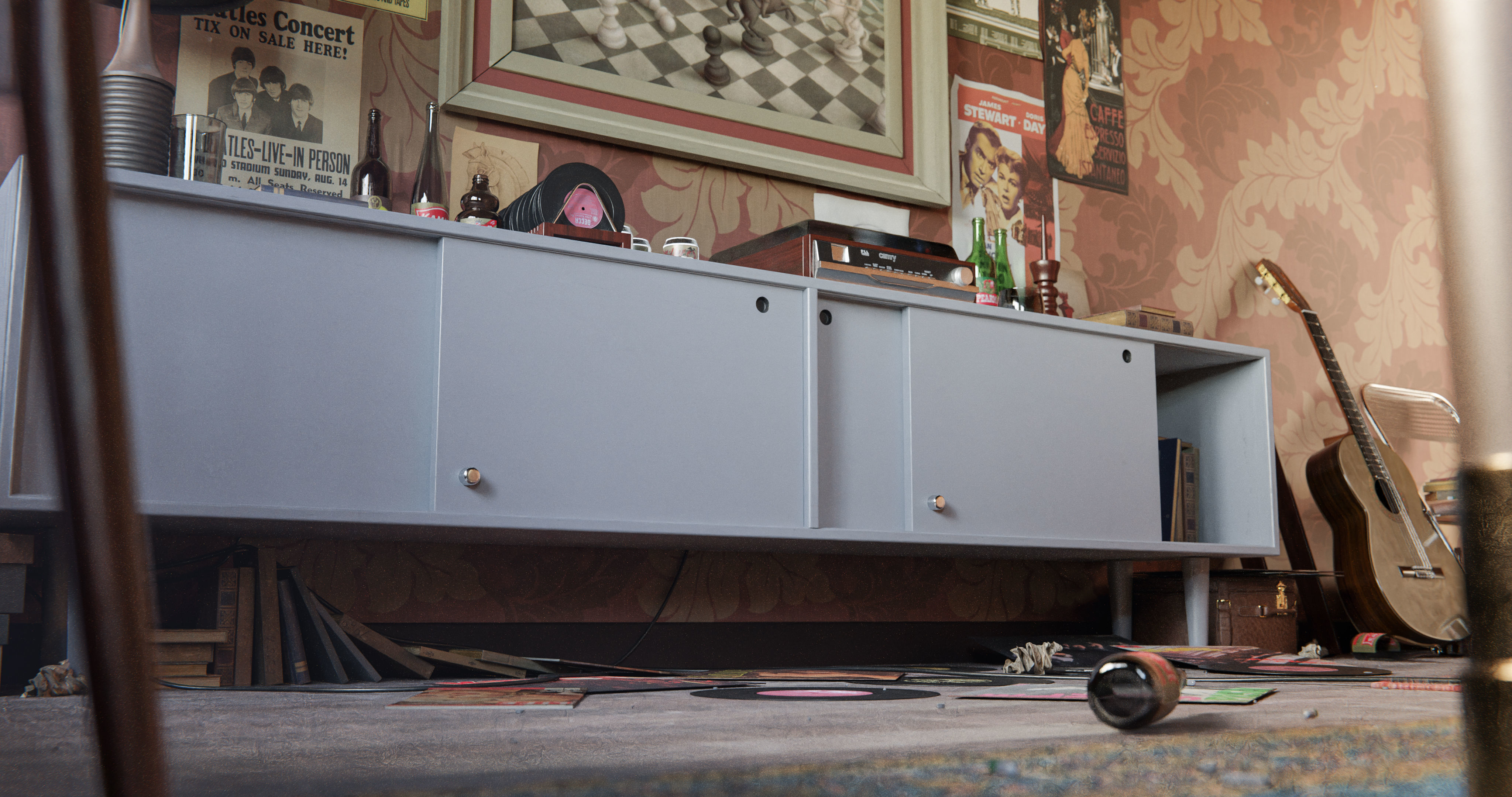 Queens Gambit - Social Scene 3D model_2