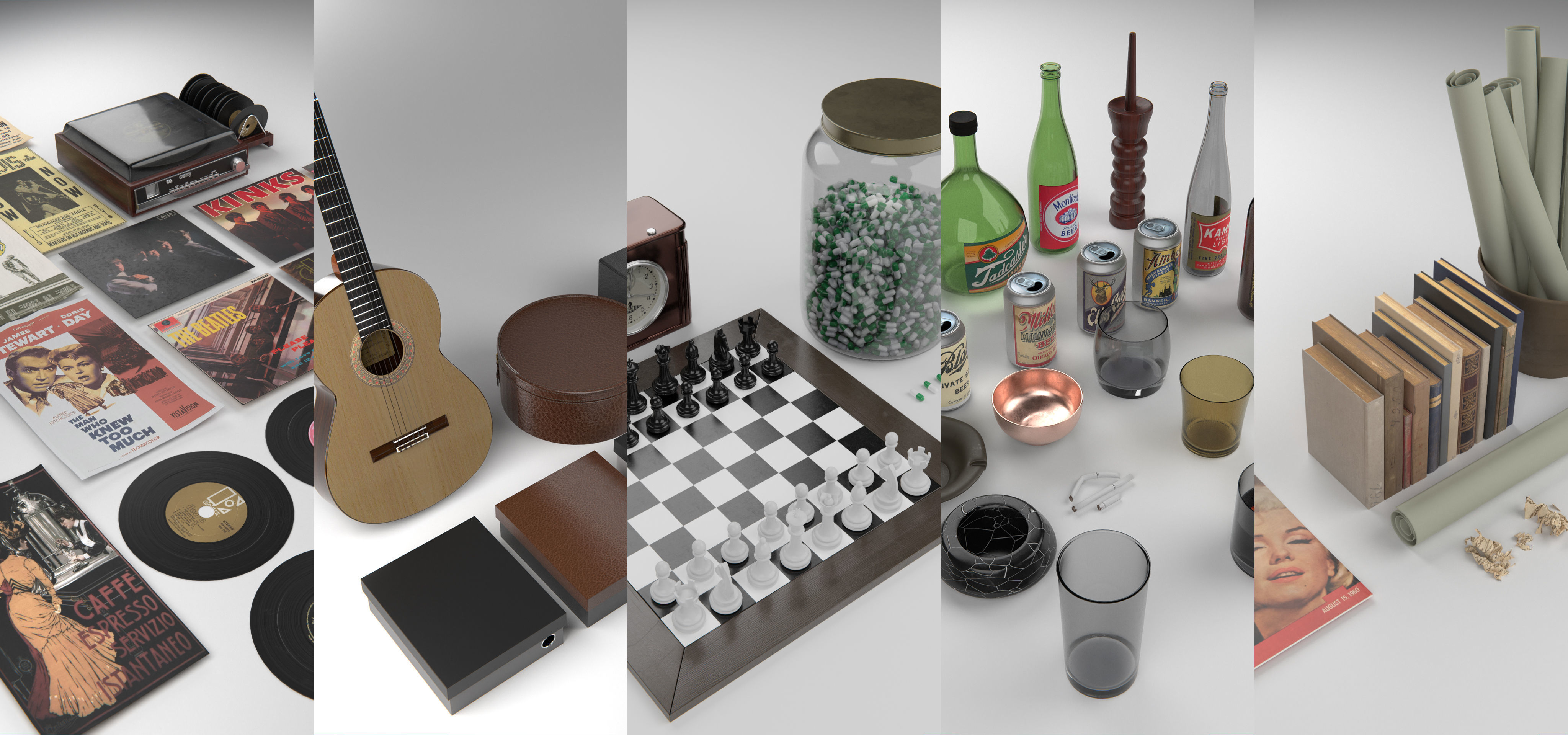 Queens Gambit - Social Scene 3D model_12