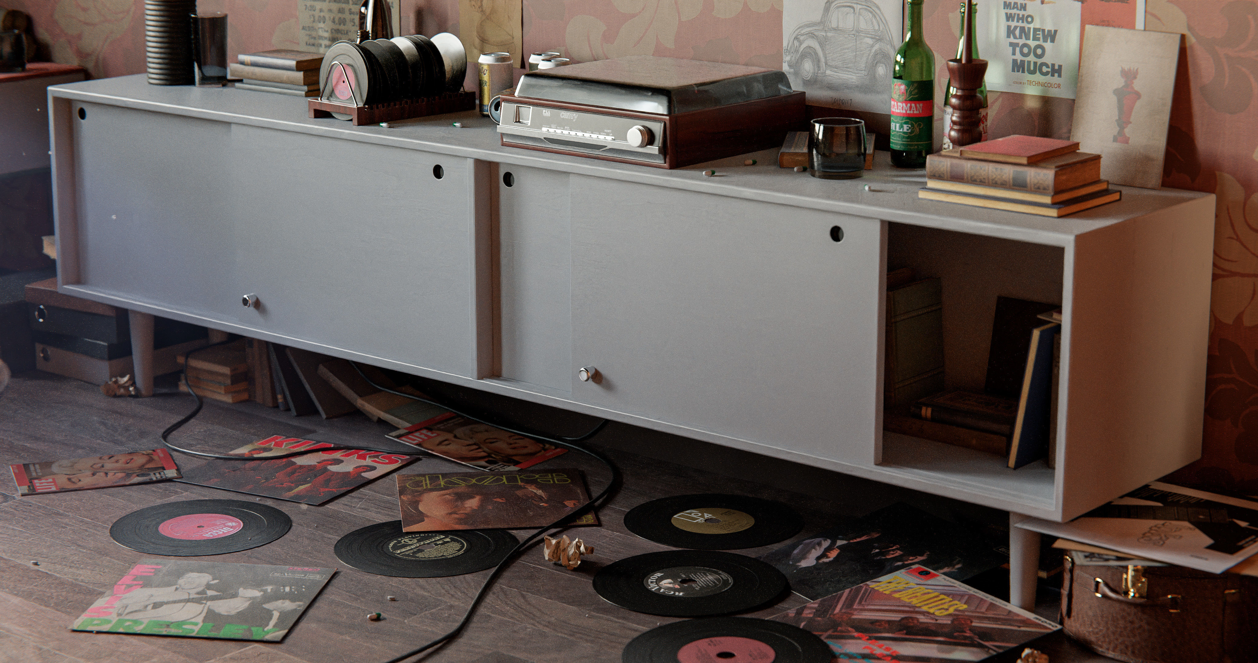 Queens Gambit - Social Scene 3D model_10