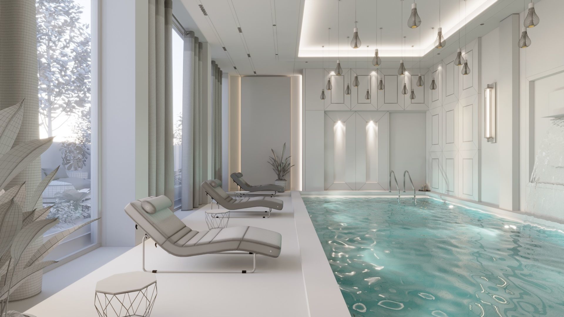 CONTEMPORARY POOL   3D model_6
