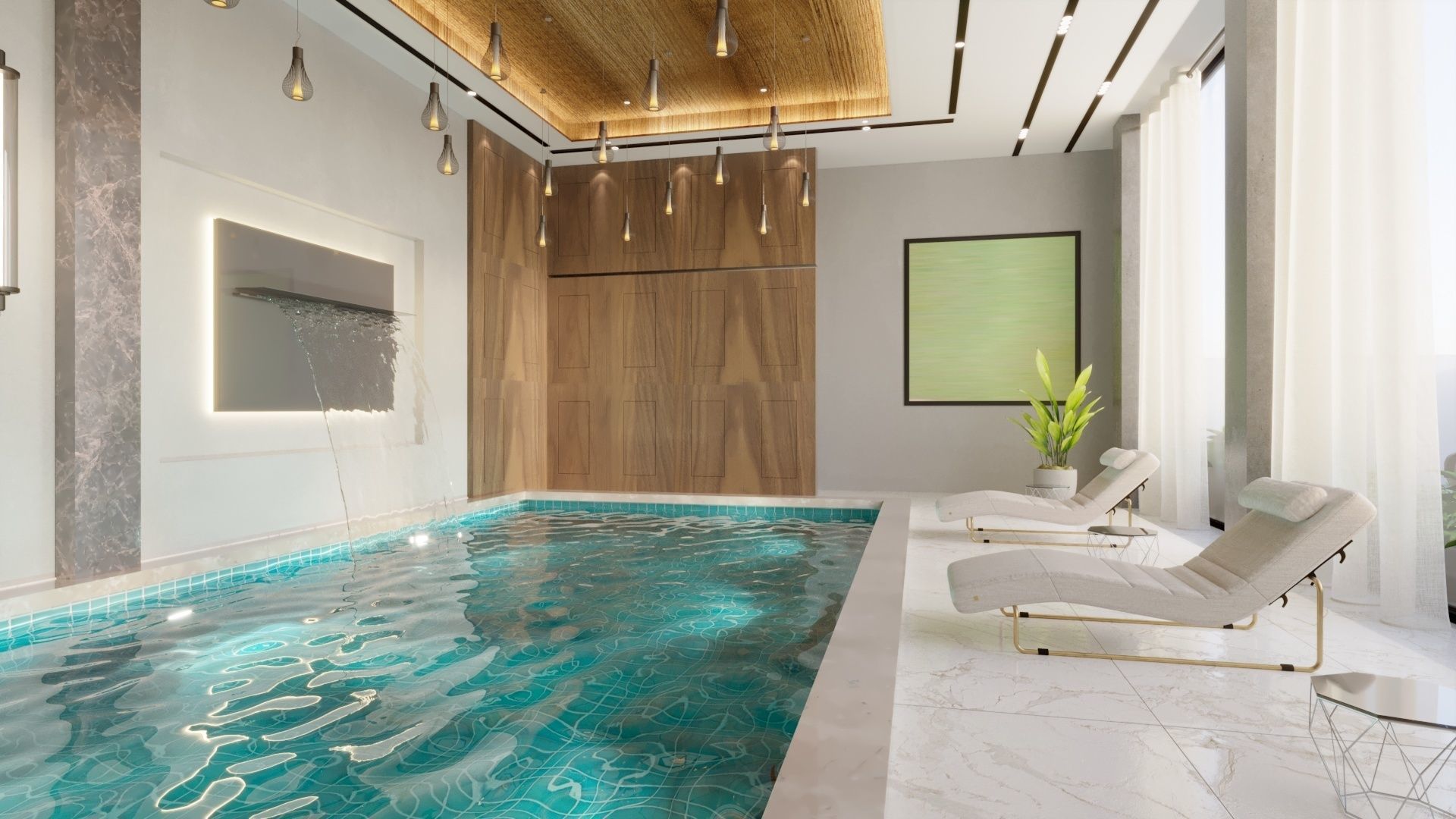 CONTEMPORARY POOL   3D model_1