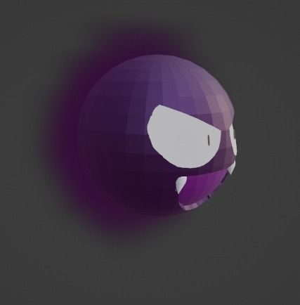 Gastly With smokes Free 3D model_1