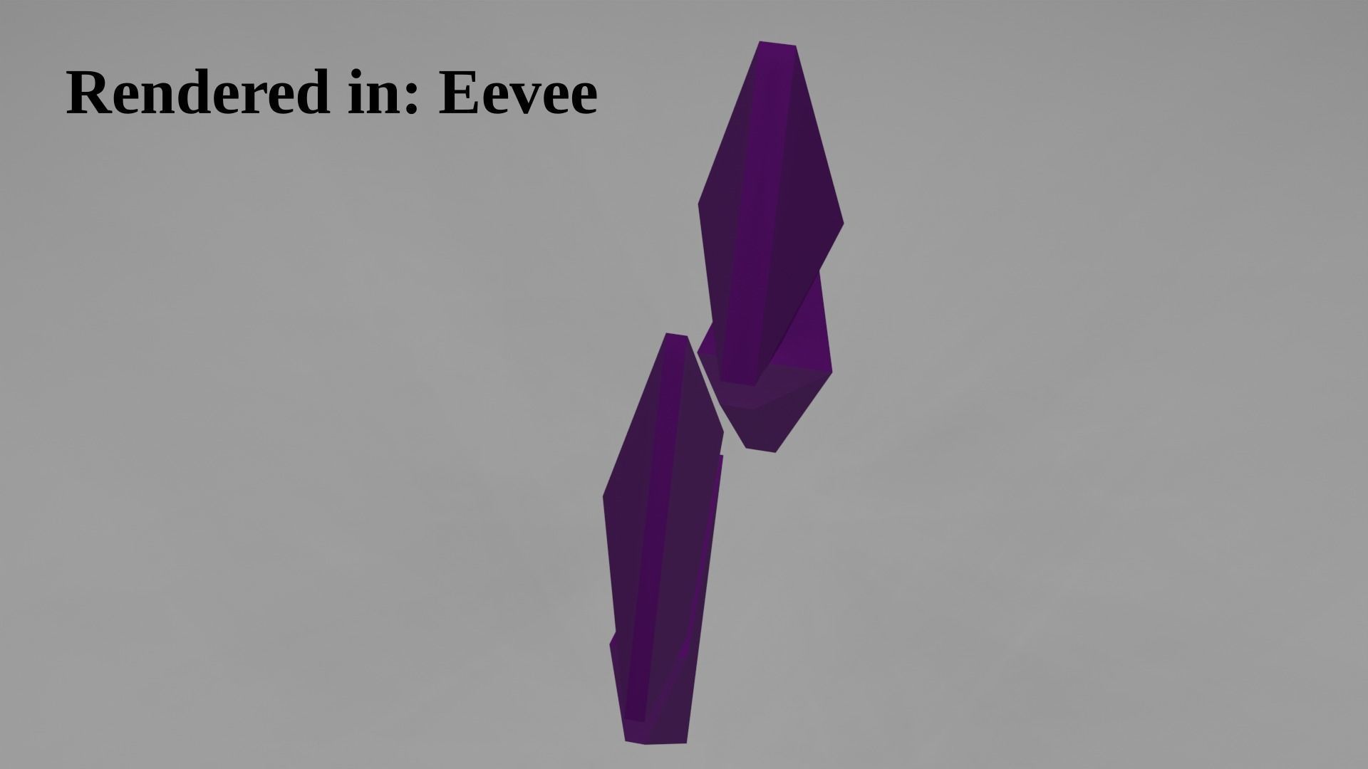 Etherum logo purple Low-poly 3D model_3