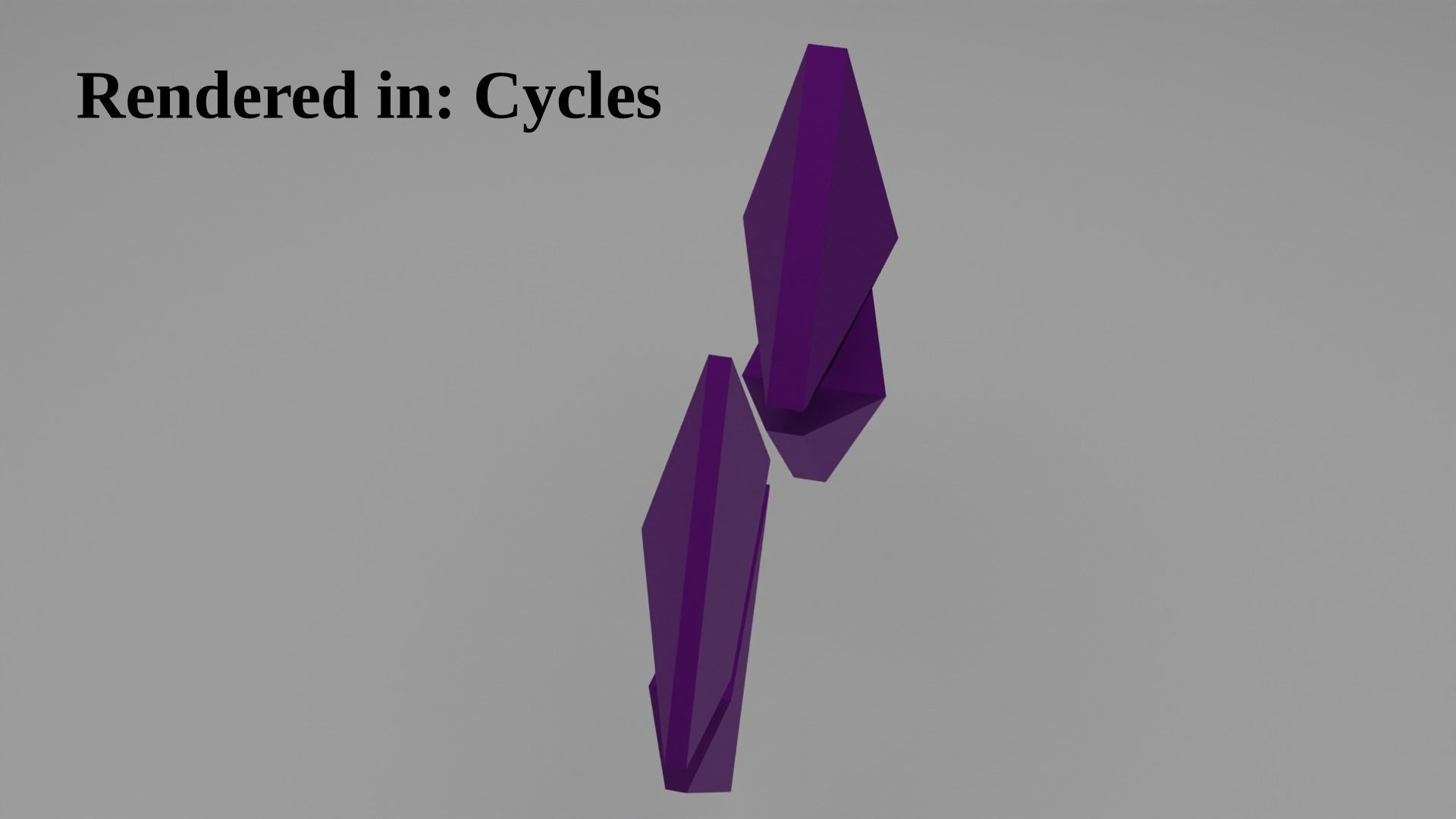 Etherum logo purple Low-poly 3D model_2