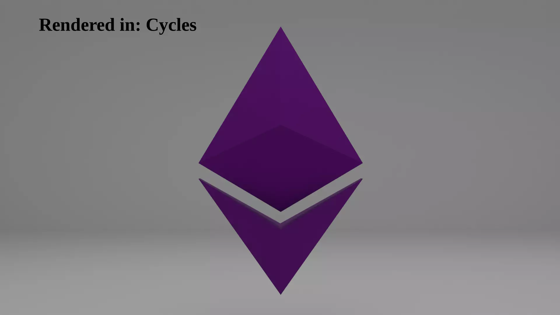 Etherum logo purple Low-poly 3D model_0