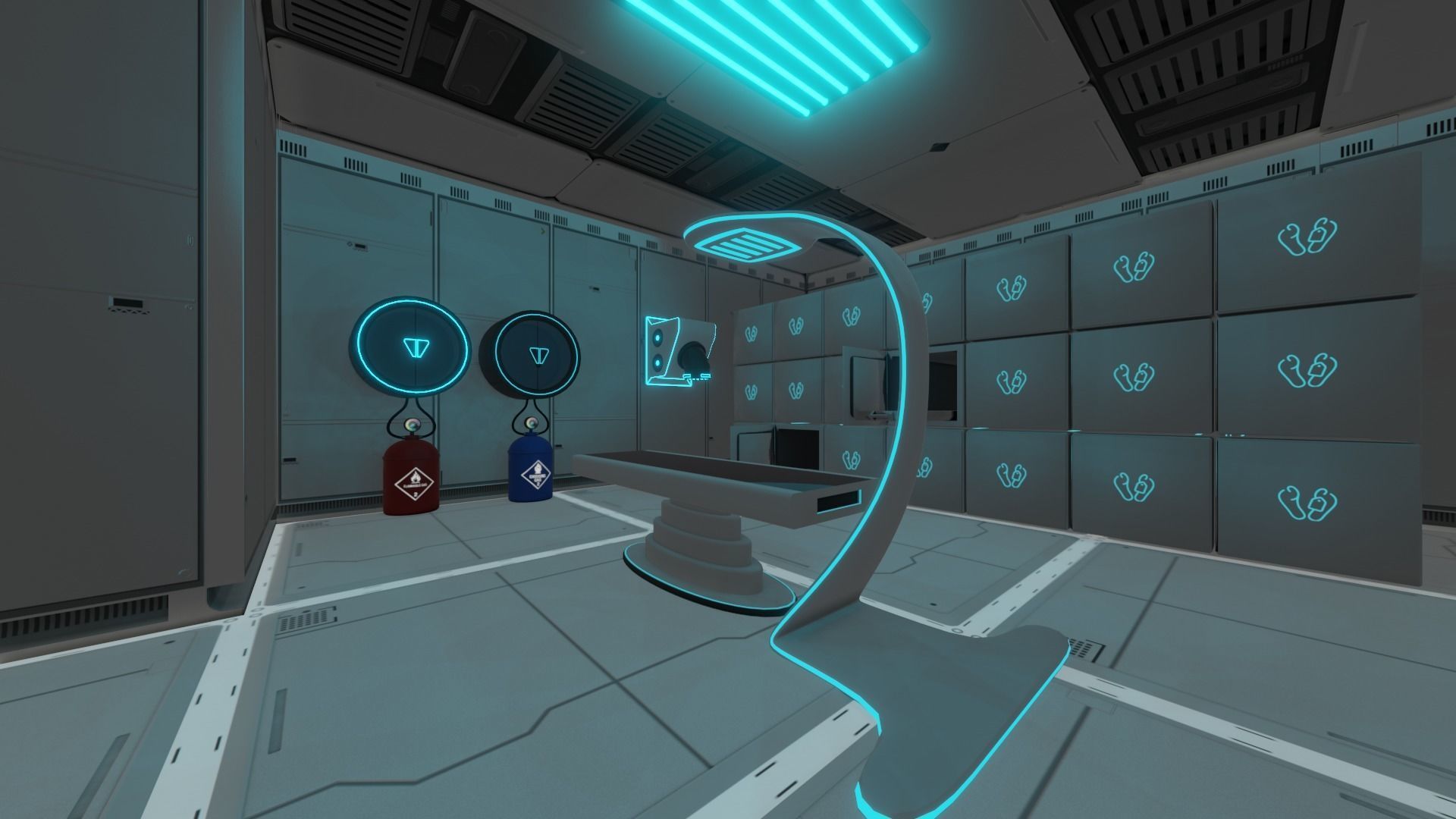 MEDICAL LABORATORY MODULAR FUTURISTIC SCI FI Game Ready Low-poly 3D model_13