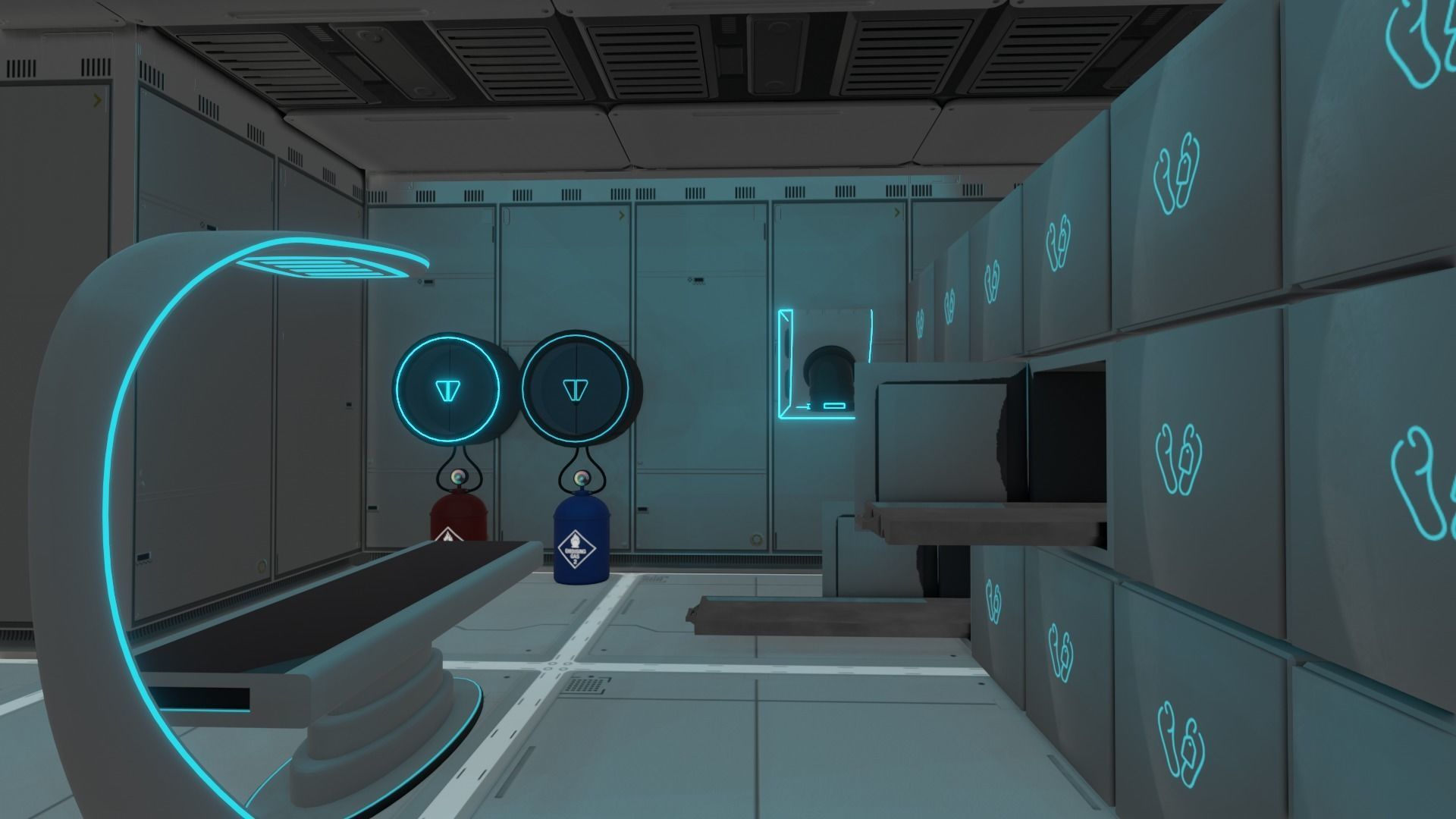 MEDICAL LABORATORY MODULAR FUTURISTIC SCI FI Game Ready Low-poly 3D model_7