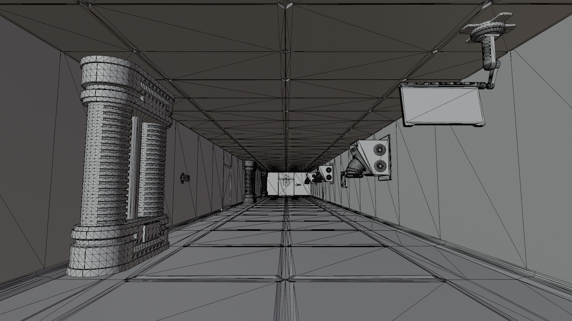 MEDICAL LABORATORY MODULAR FUTURISTIC SCI FI Game Ready Low-poly 3D model_3