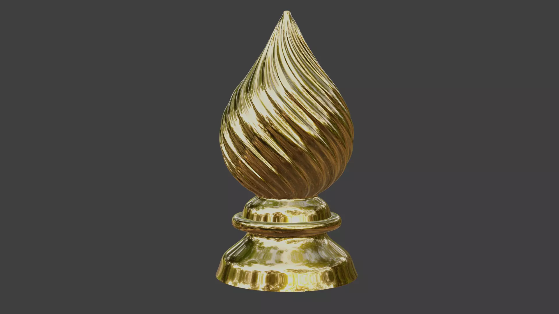 Carved Finial 3D print model_0