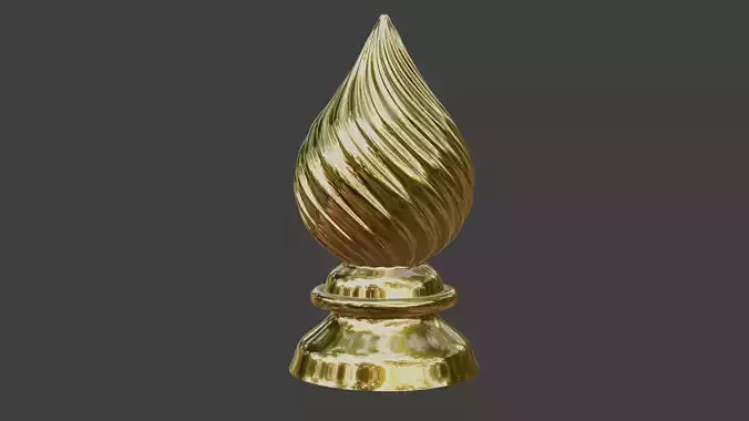 Carved Finial 3D print model